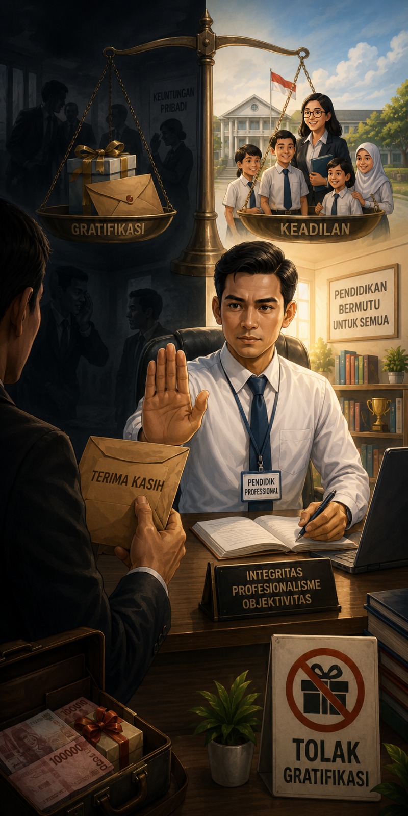 Ilustrasi Gratifikasi & Objektivitas