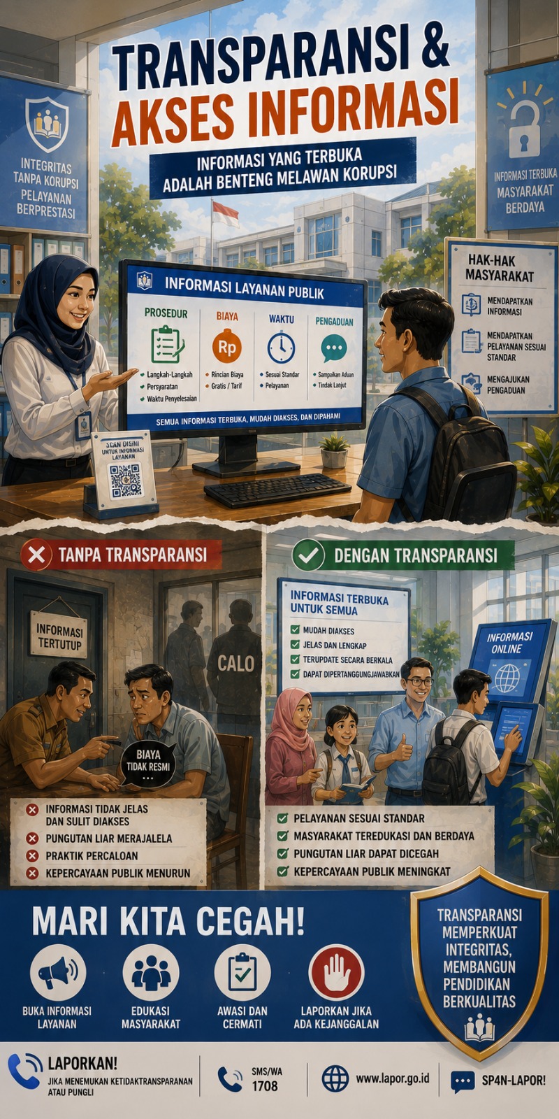 Ilustrasi Transparansi & Akses Informasi