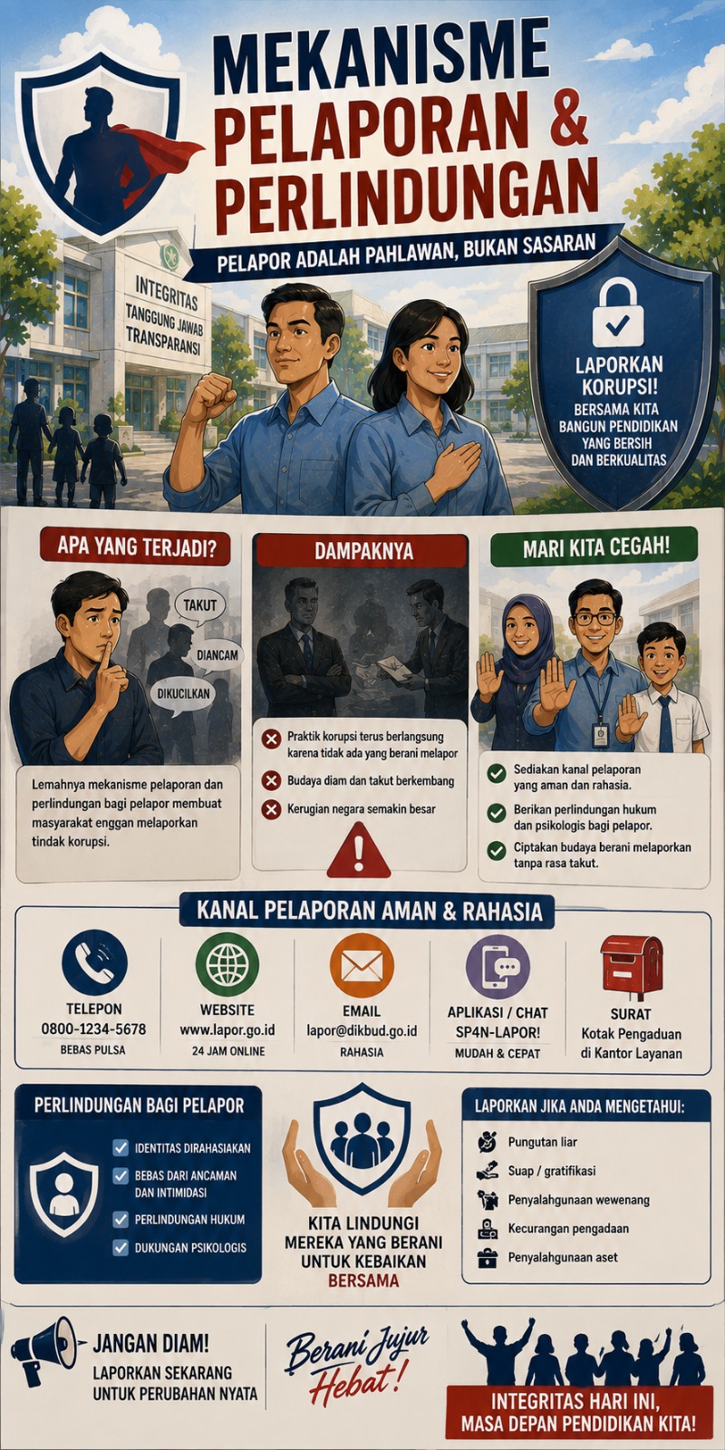 Ilustrasi Mekanisme Pelaporan & Perlindungan