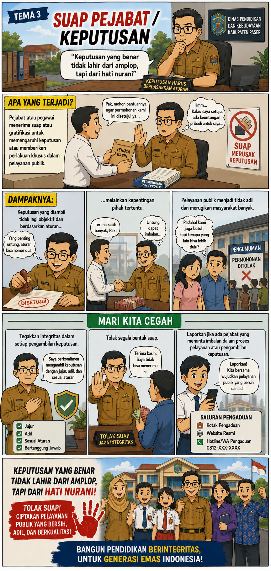 Komik Strip Suap Pejabat / Keputusan