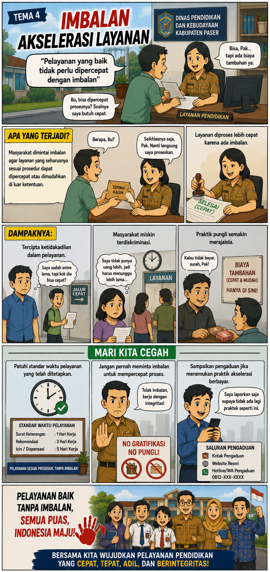 Komik Strip Imbalan Akselerasi Layanan