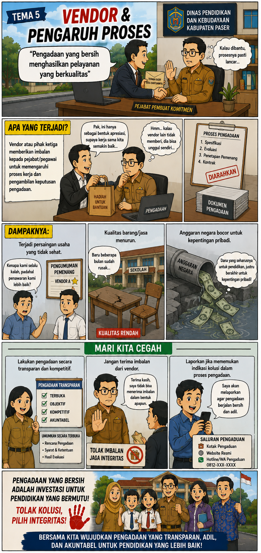 Komik Strip Vendor & Pengaruh Proses