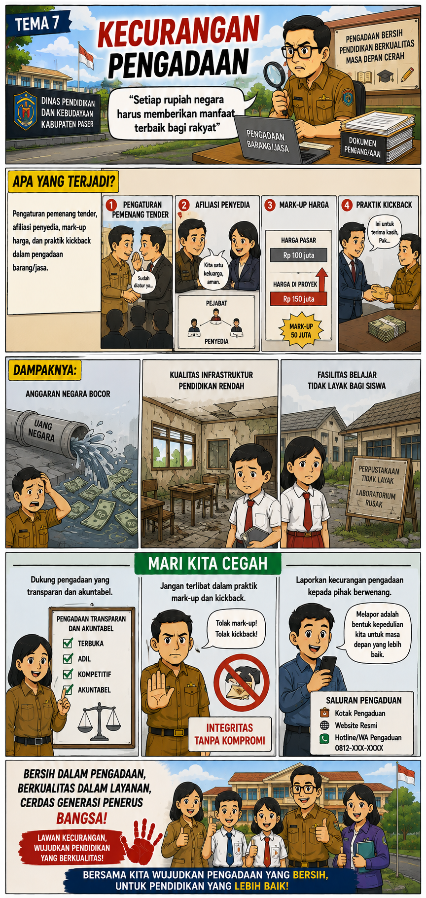 Komik Strip Kecurangan Pengadaan